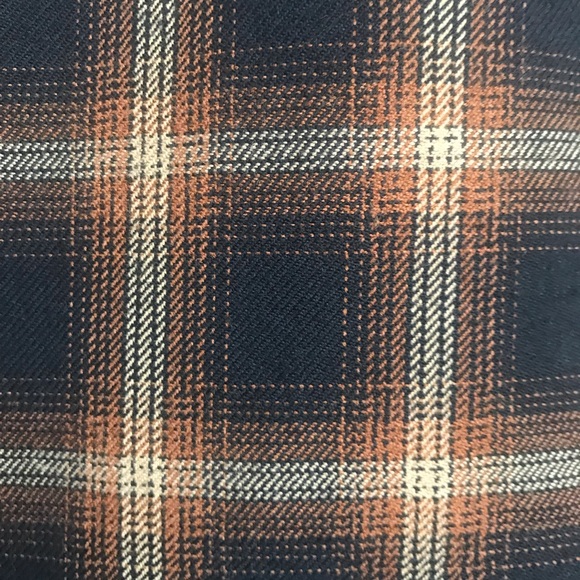 Navy & Brown New Concepts Plaid School-Girl style skirt. Fully lined size 12P - Picture 2 of 8